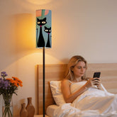 Kate McEnroe New York Atomic Cat Slim Floor Lamp, Mid Century Modern Retro LightingSlim Floor LampsNSGYLlUEwt