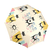 Kate McEnroe New York Atomic Cat Space Age 50s Kitsch Umbrella, Mid Century Modern Rain GearUmbrellas12997245663685949136
