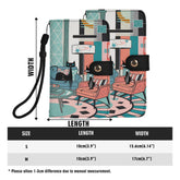 Kate McEnroe New York Atomic Cat Sputnik Lounge Flip Phone Case, Mid Century Modern Retro Flip Case ClutchPhone CasesWQE78G1W - 1
