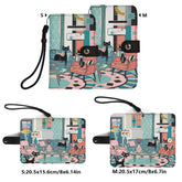 Kate McEnroe New York Atomic Cat Sputnik Lounge Flip Phone Case, Mid Century Modern Retro Flip Case ClutchPhone CasesWQE78G1W - 1