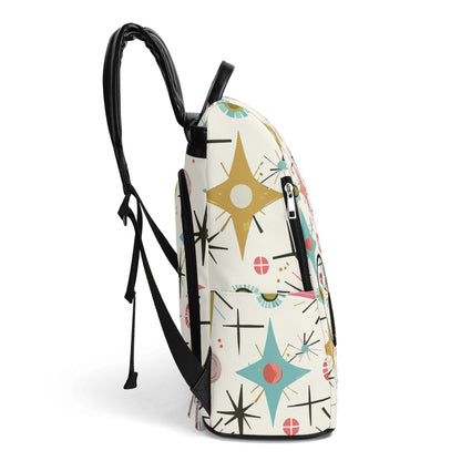 Kate McEnroe New York Atomic Cat Starburst Backpack, Mid Century Modern Retro DaypackBackpacksN7MRPQKW-1