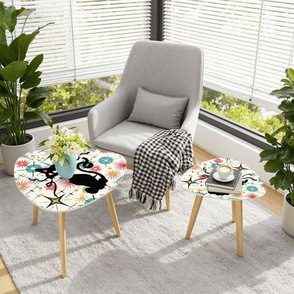 Kate McEnroe New York Atomic Cat Starburst Mid Century Modern Nesting Tables Set of 2Nesting Tables7bCy6naNKz