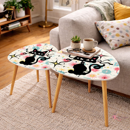 Kate McEnroe New York Atomic Cat Starburst Mid Century Modern Nesting Tables Set of 2Nesting Tables7bCy6naNKz