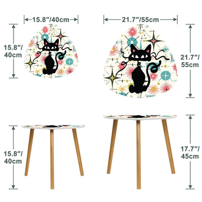 Kate McEnroe New York Atomic Cat Starburst Mid Century Modern Nesting Tables Set of 2Nesting Tables7bCy6naNKz