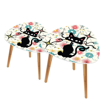 Kate McEnroe New York Atomic Cat Starburst Mid Century Modern Nesting Tables Set of 2Nesting Tables7bCy6naNKz