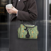 Kate McEnroe New York Atomic Cat Starburst Mid Century Modern Retro Kisslock Frame PurseCrossbody BagsD3283676