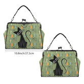 Kate McEnroe New York Atomic Cat Starburst Mid Century Modern Retro Kisslock Frame PurseCrossbody BagsD3283676