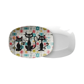 Kate McEnroe New York Atomic Cat Starburst Mid Century Modern Serving PlatterServing PlattersPLT-ATMC-CAT