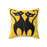 Kate McEnroe New York Atomic Cat Throw Pillow with Insert, Mid Century Modern Starburst, Retro Living Room, Dining Room, Bedroom Decor - KM13779923Throw Pillows14676433906900677535