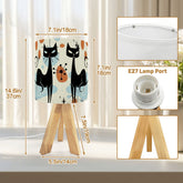 Kate McEnroe New York Atomic Cat Tripod Table Lamp Mid Century Modern Retro Desk LightTable LampsMxuP0mNVfe