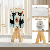 Kate McEnroe New York Atomic Cat Tripod Table Lamp Mid Century Modern Retro Desk LightTable LampsMxuP0mNVfe