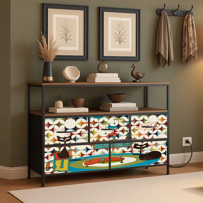 Kate McEnroe New York Atomic Cat TV Stand Scandinavian Mod Console Mid Century Media StorageTV StandsJTZcT3Av3Z