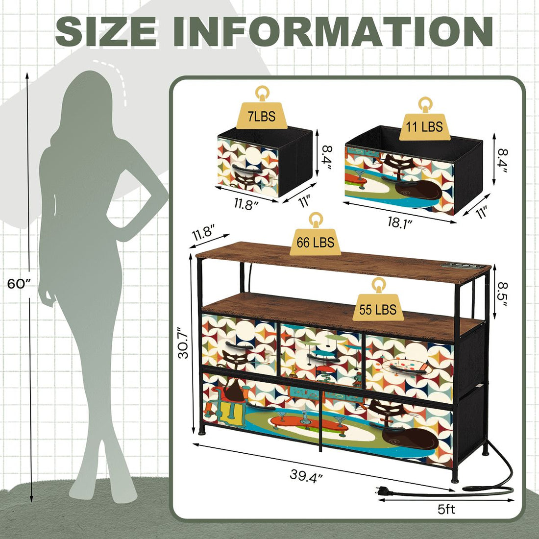 Kate McEnroe New York Atomic Cat TV Stand Scandinavian Mod Console Mid Century Media StorageTV StandsJTZcT3Av3Z