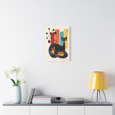 Kate McEnroe New York Atomic Cat Vinyl Record Wall Art, Mid Century Modern Audiophile CanvasCanvas Wall Art82614916140946701155