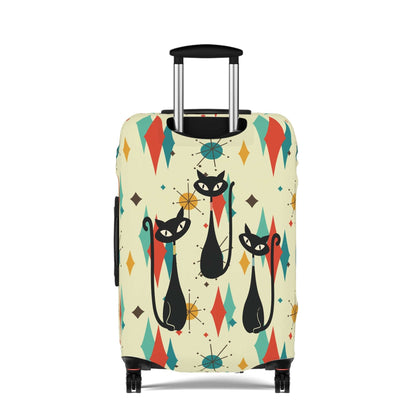 Kate McEnroe New York Atomic Cats Franciscan Diamond Starburst Luggage Cover, Retro MCM Travel Suitcase Skin, Mid Century Modern Baggage ProtectorLuggage Covers14100456754029170098