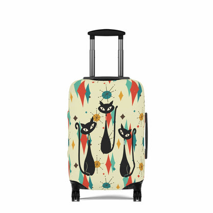 Kate McEnroe New York Atomic Cats Franciscan Diamond Starburst Luggage Cover, Retro MCM Travel Suitcase Skin, Mid Century Modern Baggage ProtectorLuggage Covers14100456754029170098