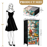 Kate McEnroe New York Atomic Cats Reading Lounge Dresser, Mid Century Modern Sputnik Retro Chest DrawerDressersMqIkrfppMc