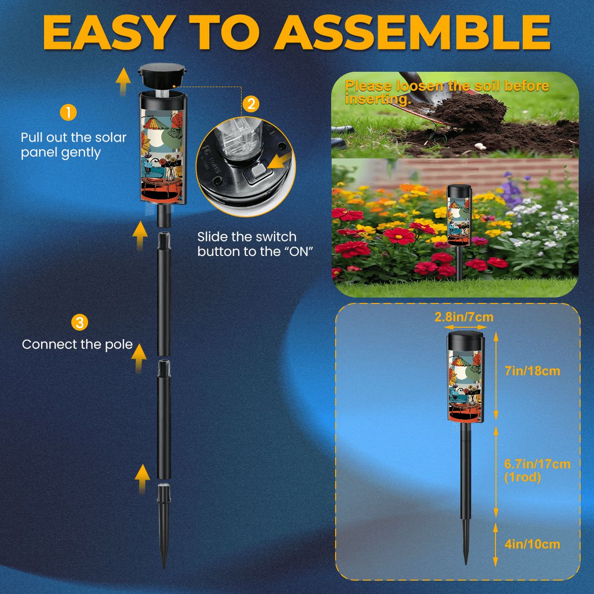 Kate McEnroe New York Atomic Cats Reading Lounge Garden Light, Mid Century Modern Sputnik Outdoor AccentSolar Garden Stake LightskTXUkEz8Y1