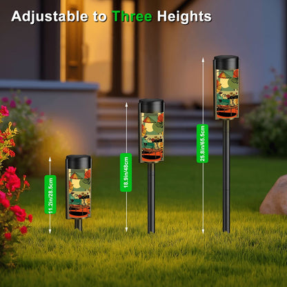 Kate McEnroe New York Atomic Cats Reading Lounge Garden Light, Mid Century Modern Sputnik Outdoor AccentSolar Garden Stake LightskTXUkEz8Y1