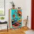 Kate McEnroe New York Atomic Cats Reading Nook Shoe Cabinet, MCM Retro Lounge Storage AccentShoe Storage6B8GfOlV82