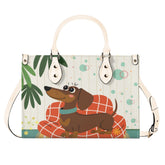 Kate McEnroe New York Atomic Dachshund Mid Century Modern Retro Satchel HandbagHandbagsNGZKP3PW-4
