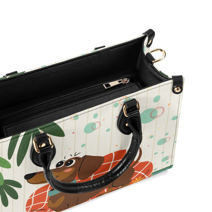 Kate McEnroe New York Atomic Dachshund Mid Century Modern Retro Satchel HandbagHandbagsNGZKP3PW-4
