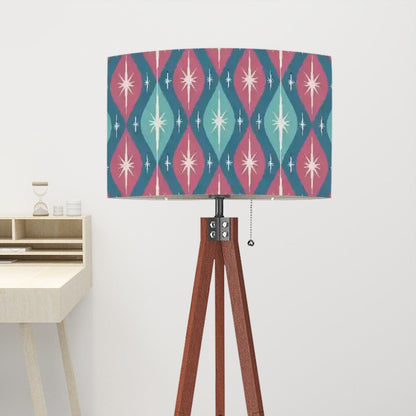 Kate McEnroe New York Atomic Diamond Starburst Tripod Floor Lamp, Mid Century Modern Retro 50s 50s Geometric Wood Accent LightFloor LampsrV7v5PWz57