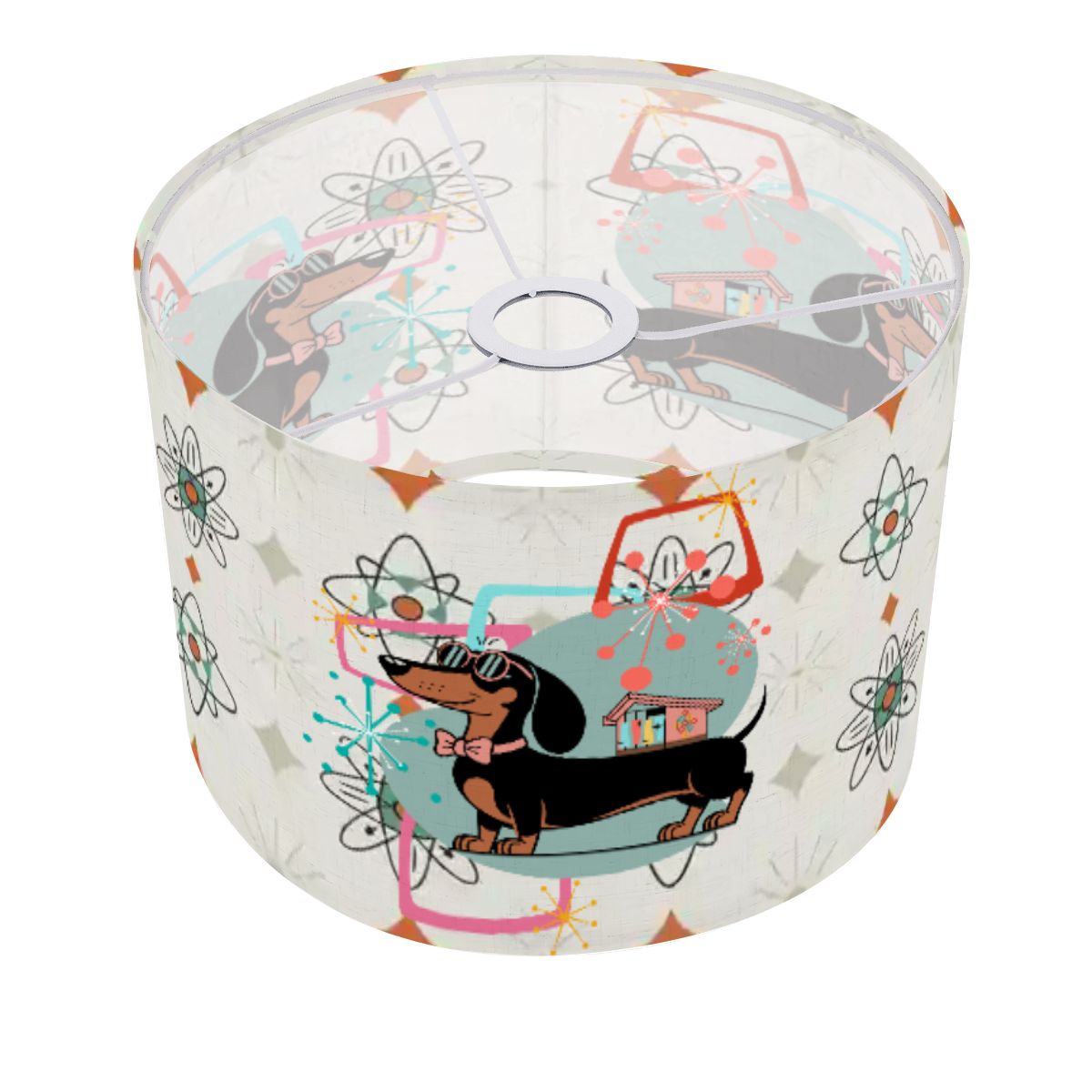 Kate McEnroe New York Atomic Doxie Dachshund Mid Century Retro 50s Lamp ShadeLamp ShadesYkV8aS6V8D