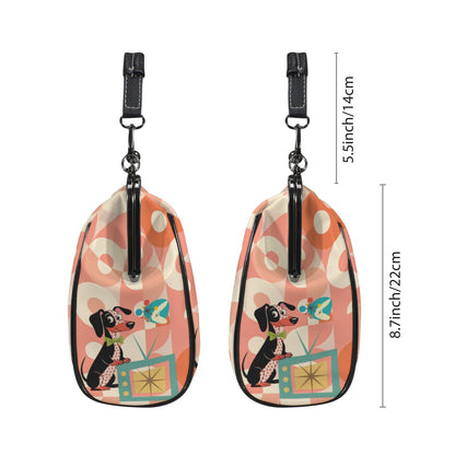 Kate McEnroe New York Atomic Doxie Mid Century Retro TV Crossbody Kisslock Starburst BagCrossbody BagsD3266655