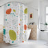 Kate McEnroe New York Atomic Floral Mid Century Modern Shower Curtain, Retro Geometric Bathroom DecorShower Curtains12877498985345557482