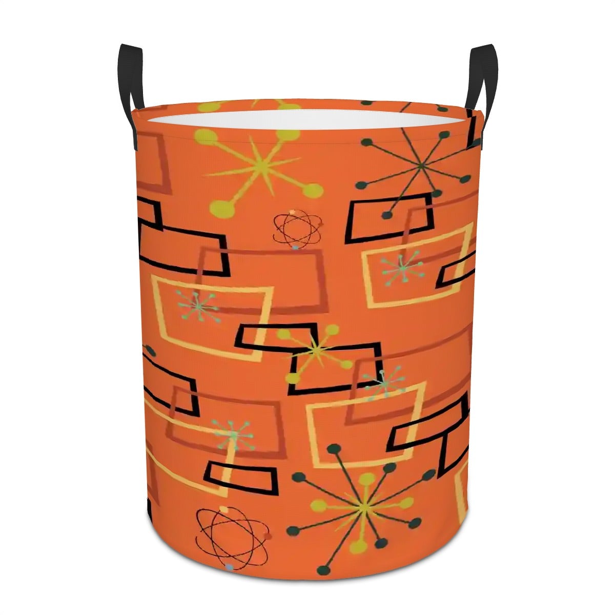 Kate McEnroe New York Atomic Geometric MCM Retro Laundry BasketLaundry BasketsJK5EmLz0cm