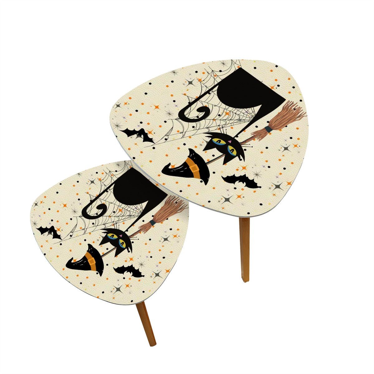 Kate McEnroe New York Atomic Kitsch Cat Halloween Witchy Nesting TablesNesting TablesuWqyYd2ZUY