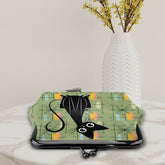 Kate McEnroe New York Atomic Kitsch Cat Kiss Lock Coin Purse, Retro Mid Century Modern StarburstCoin Purses4mXnDQxANa