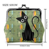 Kate McEnroe New York Atomic Kitsch Cat Kiss Lock Coin Purse, Retro Mid Century Modern StarburstCoin Purses4mXnDQxANa