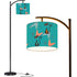 Kate McEnroe New York Atomic Kitschy Black Cat Arc Floor Lamp, Mid Century Modern , Retro 50s MCM Kitsch, Boomerang Starburst, Sexton Cats Accent LightFloor LampsM2x957d1w1