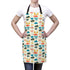 Kate McEnroe New York Atomic Kitschy Cat Apron, Mid Century Modern Retro Geometric Chef Apron, Mother&