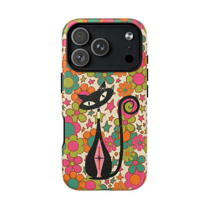 Kate McEnroe New York Atomic Kitschy Cat Groovy Flower Power Magnetic Case for iPhone 17 SeriesPhone Cases13022729040301296809