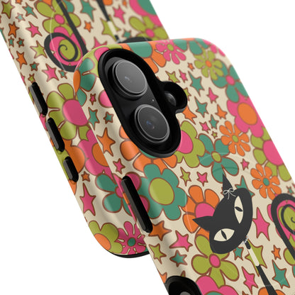 Kate McEnroe New York Atomic Kitschy Cat Groovy Flower Power Magnetic Case for iPhone 17 SeriesPhone Cases17470283325186879202