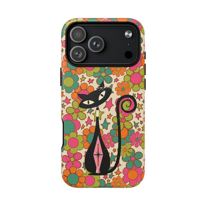Kate McEnroe New York Atomic Kitschy Cat Groovy Flower Power Magnetic Case for iPhone 17 SeriesPhone Cases17470283325186879202