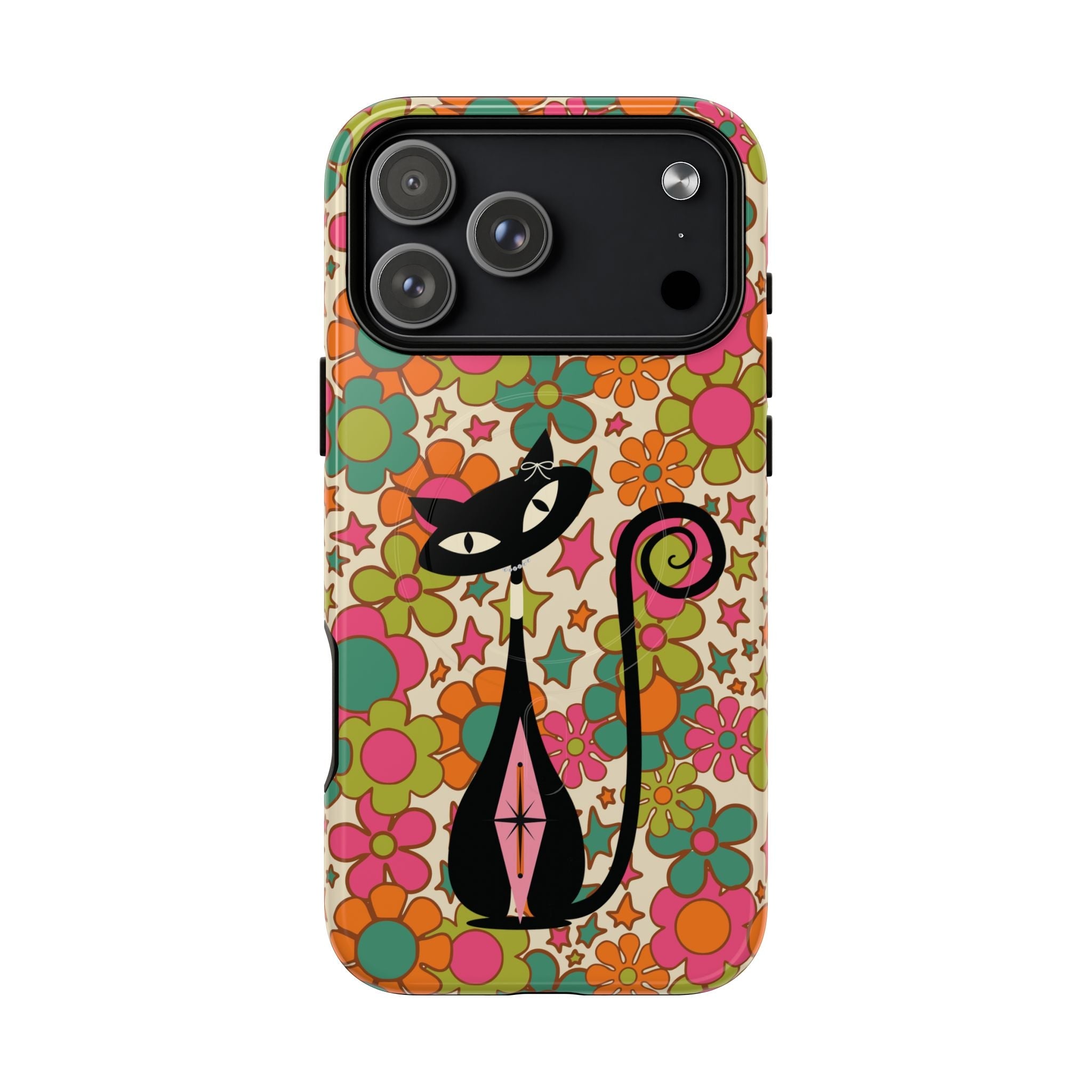 Kate McEnroe New York Atomic Kitschy Cat Groovy Flower Power Magnetic Case for iPhone 17 SeriesPhone Cases28553339180791682318