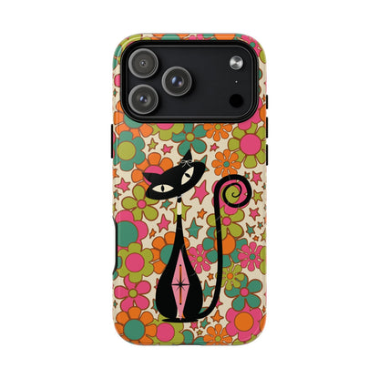 Kate McEnroe New York Atomic Kitschy Cat Groovy Flower Power Magnetic Case for iPhone 17 SeriesPhone Cases28553339180791682318