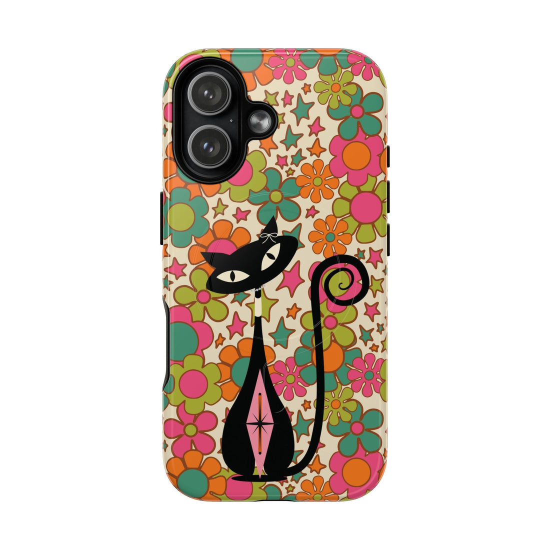 Kate McEnroe New York Atomic Kitschy Cat Groovy Flower Power Magnetic Case for iPhone 17 SeriesPhone Cases60607956999335948860