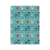 Kate McEnroe New York Atomic Kitschy Cat MCM Retro BlanketBlankets18053659788539783882