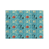 Kate McEnroe New York Atomic Kitschy Cat MCM Retro BlanketBlankets18419810090842731453