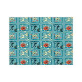 Kate McEnroe New York Atomic Kitschy Cat MCM Retro BlanketBlankets18419810090842731453