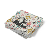 Kate McEnroe New York Atomic Kitschy Cat Mid Century Modern Starburst Soapstone CoastersCoasters7021