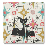 Kate McEnroe New York Atomic Kitschy Cat Mid Century Modern Starburst Soapstone CoastersCoasters7021