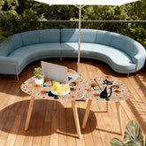 Kate McEnroe New York Atomic Kitschy Cat Retro 50s Starburst Nesting Side TablesNesting TablesnxPuGdKThxGIn