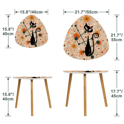 Kate McEnroe New York Atomic Kitschy Cat Retro 50s Starburst Nesting Side TablesNesting TablesnxPuGdKThxGIn