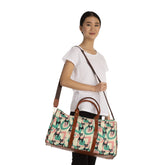 Kate McEnroe New York Atomic Kitschy Cat Travel Bag, Mid Century Modern Retro Geometric Starburst Weekender Carry on BagDuffel Bags16848540604138601256